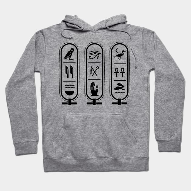 Egyptian hieroglyphs Hoodie by DISOBEY